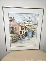 framed lithograph full view