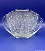 Front view showing bubbled texture and overall form