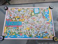 Entire poster map showing full design and title block