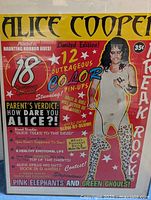 Framed Alice Cooper poster front view