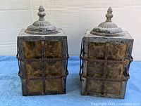 Both lanterns front view showing overall design and condition