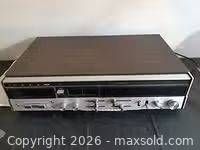 Front view of silver-face stereo receiver