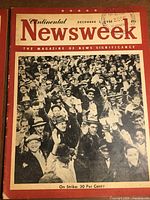 Front cover of December 3, 1945 Continental Newsweek magazine