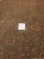 Close-up of pattern and pile wear