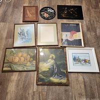 overview of all nine pieces laid out on floor