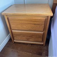 Front view showing two drawers and overall design