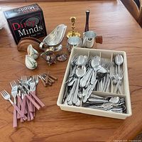 overview of all items on table