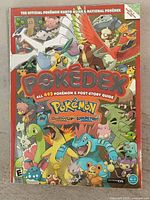 Front cover of the guidebook showing various Pokemon characters and the title focusing on the 493 Pokemon and post-story guide for HeartGold and SoulSilver games.