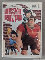 Front cover of the Wreck It Ralph Wii game case showing main characters and title on white background.