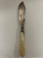 Full view showing entire butter knife, blade and handle