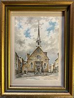 full view of framed painting