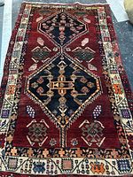 Full view of rug showing overall design and colors