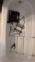 All items placed in bathtub for overview