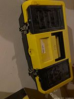 Closed toolbox angled view