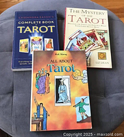 Cover view of all three tarot books