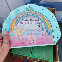 Front of My Little Pony Baby Bonnet School of Dance arch section