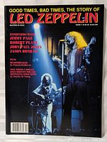 Front cover of Led Zeppelin magazine titled 'Good Times, Bad Times, The Story of Led Zeppelin', Issue 4.