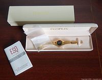 Watch in People’s box with booklet and extra links visible