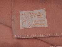 Label showing brand and material