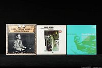 Front view of three Earl Hines jazz LPs showing cover art.