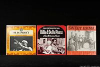 Front view of all three New Orleans Jazz LP albums in lot showing cover art and artist names