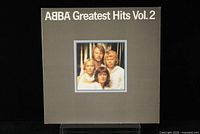 Front cover of ABBA Greatest Hits Vol. 2 LP showing band photo and album title