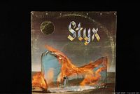 Front cover of Styx Equinox LP showing album art and band name.