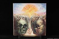 Front cover of the vinyl LP showing artistic surreal album artwork with skull, fetus, and meditating figure.