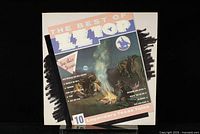 Front cover of the vinyl record album 'The Best Of ZZ Top' featuring western-themed artwork.
