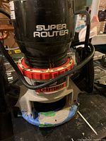 Front view Craftsman Super Router on metal table