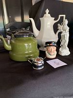 All five items grouped on table