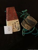 Full view of buoy, cork floats and rope