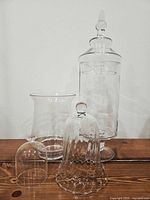 Group shot showing all four glass pieces