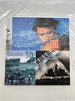 Front cover of 2005 Canada postage stamp collection book showing four distinct images and year 2005.