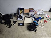 Entire lot laid out on floor showing all items