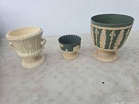 All three planters side by side