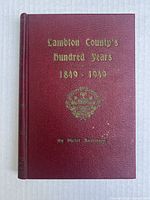 Front cover of the burgundy hardcover book with gold embossed title and author information.