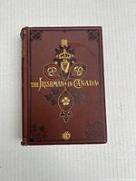 Front cover of the hardcover book 'The Irishman in Canada' with decorative embossing and gilt lettering.