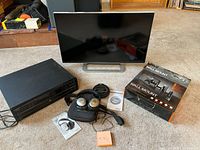 Group shot of all electronics laid out on floor