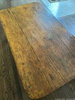 Top view showing plank surface and wear