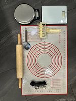 All items laid out on silicone mat