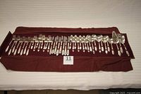 All 43 pieces laid out in rows