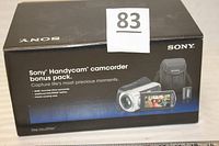 Sealed Sony Handycam camcorder bonus pack box front view