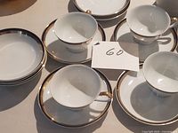 Group shot of cups, saucers and bowls