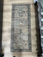 Full view of entire 2’ x 5’ runner rug on floor