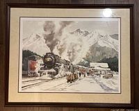 Full view of framed print showing artwork and frame