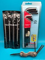 All items: test probe set, Bondhus hex keys, folding hex key tool