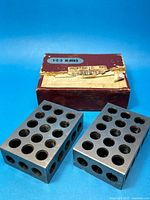 Pair of 1-2-3 blocks and storage box