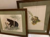 Both framed prints side by side