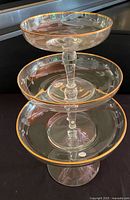 Three bowls stacked to show tiered centerpiece